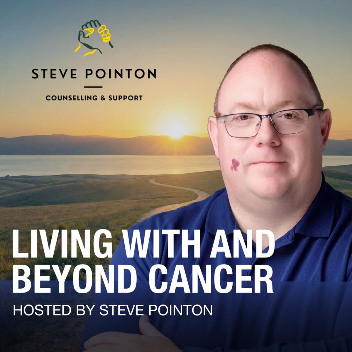 Cover art for the Living with and Beyond Cancer podcast